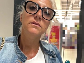 SHOPLYFTER MILF ep3. hides an apple in her pussy and gets fucked and pissed on by the security guard