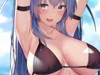 New Jersey Crashes her Honey's Vacation (Hentai JOI)