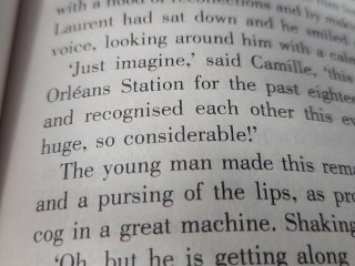 Reading Emile practicing reading aloud in nature