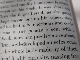 Reading Emile practicing reading aloud in nature