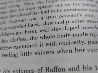 Reading Emile practicing reading aloud in nature