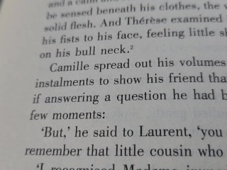 Reading Emile practicing reading aloud in nature