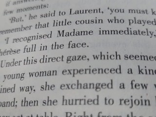 Reading Emile practicing reading aloud in nature