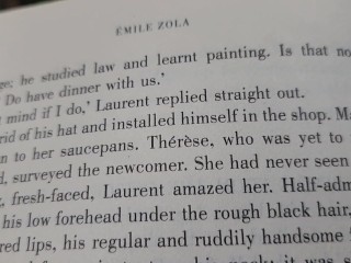 Reading Emile practicing reading aloud in nature