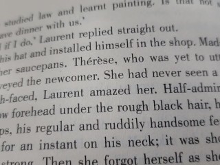 Reading Emile practicing reading aloud in nature