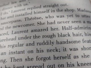 Reading Emile practicing reading aloud in nature