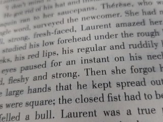 Reading Emile practicing reading aloud in nature