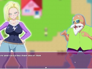 Android 18 slutty sex with Trunks using wet deep pussy dragon ball xxx - android quest for the ball