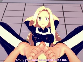 Mt. Lady Gives You a Footjob To Train Her Sexy Body! My Hero Academia Feet Hentai POV