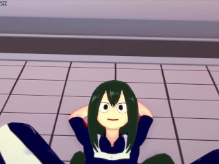 Tsuyu Asui Gives You a Footjob To Train Her Sexy Body! My Hero Academia Feet Hentai POV