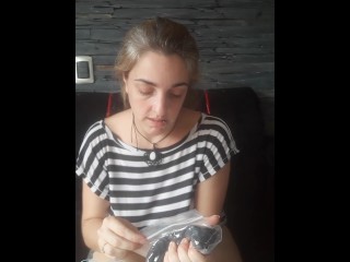 Sniffers de bragas sucias. Coño mojado muy sucio / Bragas sucias y mucha mucosidad