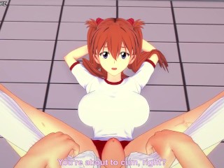 Asuka Gives You a Footjob To Train Her Sexy Body! Evangelion Feet Hentai POV