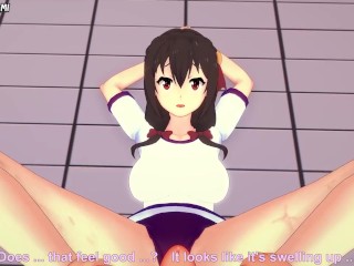 Yunyun Gives You a Footjob To Train Her Sexy Body! Konosuba Feet Hentai POV