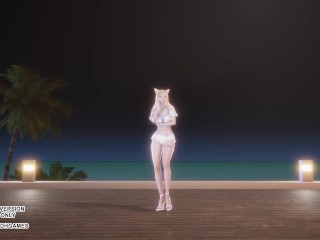 [MMD] CHUNG HA - Sparkling Ahri Sexy Kpop Dance League of Legends Uncensored Hentai 4K