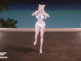 [MMD] CHUNG HA - Sparkling Ahri Sexy Kpop Dance League of Legends Uncensored Hentai 4K