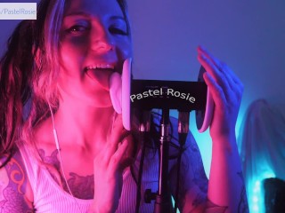 SFW ASMR - Pastel Rosie Wet Ear Licking Tingles for Deepest Relaxation - Sexy Erotic Audio Hot Egirl