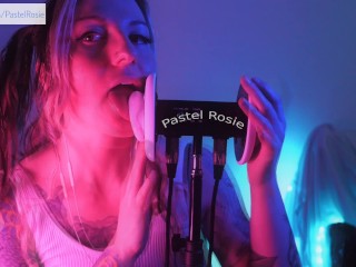 SFW ASMR - Pastel Rosie Wet Ear Licking Tingles for Deepest Relaxation - Sexy Erotic Audio Hot Egirl