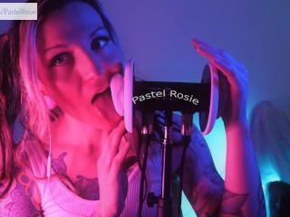 SFW ASMR - Pastel Rosie Wet Ear Licking Tingles for Deepest Relaxation - Sexy Erotic Audio Hot Egirl