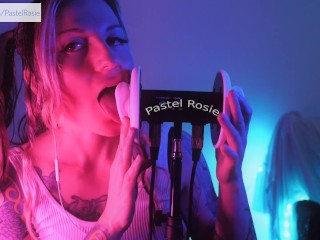 SFW ASMR - Pastel Rosie Wet Ear Licking Tingles for Deepest Relaxation - Sexy Erotic Audio Hot Egirl