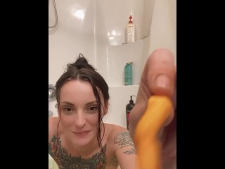 Would you eat cheetos off my cute little nipples? Bath with kaykupcake