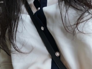 HA43 Masturbate in the library with a big dildo stuffed in anal !