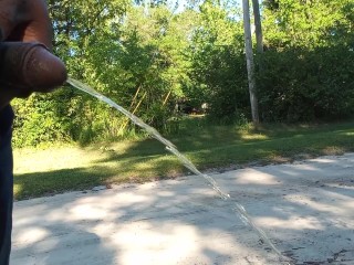 TAKING A PISS IN THE WOODS......