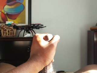 Chakra Skeetz Pleasant Morning Jerkoff. HUGE Cumshot