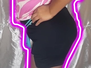 Probandome ropa intima #3