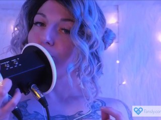 Erotic ASMR - PASTEL ROSIE Ear Licking Fetish JOI - Amateur Egirl Dirty Talks and Licks Your Ears