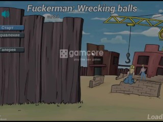 Fuckerman fucks at a construction site with anal on the tap