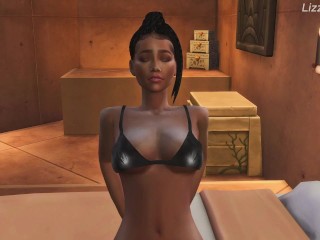 Chani jump on Paul Atreides dick and he cum in her tight pussy - Sims 4 - 3D animation - Dune