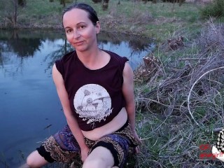 Clothed Milf Muddy, Messy Outdoors Foot Fetish; With Grinding Until Shy Orgasm