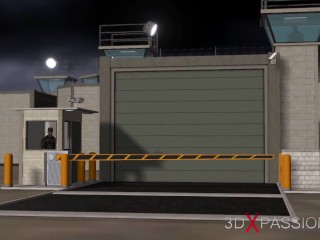 Hardcore in restraints with gnome. Young busty cuffed brunette gets tied down and creampied