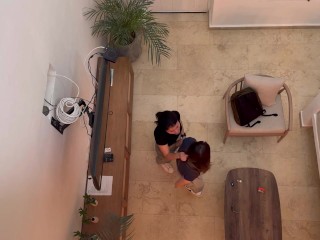 We finally arrive in Cartagena and Scarlett wants to fuck her coworker!!