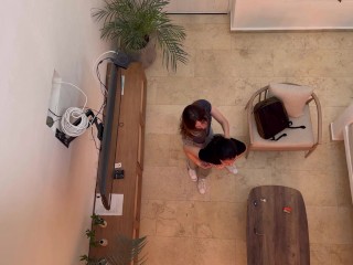 We finally arrive in Cartagena and Scarlett wants to fuck her coworker!!