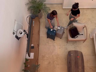 We finally arrive in Cartagena and Scarlett wants to fuck her coworker!!