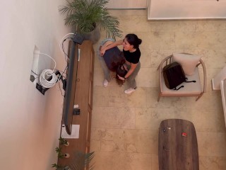 We finally arrive in Cartagena and Scarlett wants to fuck her coworker!!