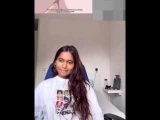 Petite Indian miaz reacts to Amanee