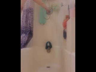 Sudsy sexy shower time