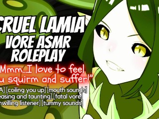 [Audio only] Cruel Giantess Lamia Swallows You! Fatal Vore ASMR Roleplay