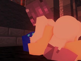 Minecraft Porn Public in Apocalypse World - Girl manages to take a quick fuck with this lucky dude