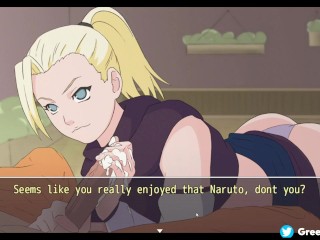 Living with Tsunade V0.37 [6] Ino Masturbates Naruto's Dick