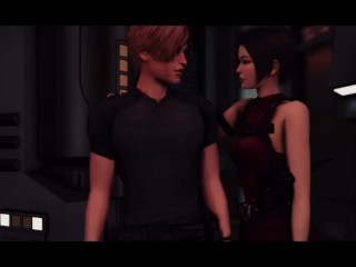 Leon Kennedy and Ada Wong Fuck In The Lab During Zombie Invasion - Resident Evil Porn