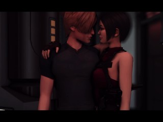 Leon Kennedy and Ada Wong Fuck In The Lab During Zombie Invasion - Resident Evil Porn