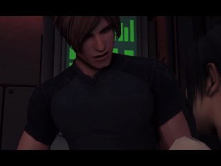 Leon Kennedy and Ada Wong Fuck In The Lab During Zombie Invasion - Resident Evil Porn