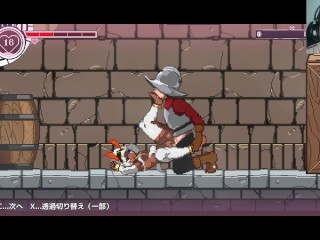 H-Game pixel game Princess reconquista ver.0.3 Demo (Game Play) part 1