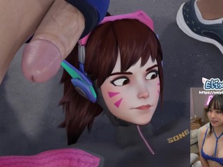 This is the guy she tells you not to worry about. DVA Personal Trainer - Overwatch HENTAI