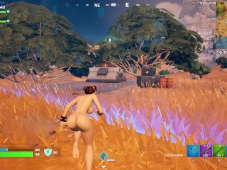 Fortnite Nude Game Play - Chun-Li Nude Mod (Part 02) [18+] Adult Porn Gamming