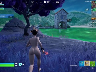 Fortnite Nude Game Play - Chun-Li Nude Mod (Part 01) [18+] Adult Porn Gamming