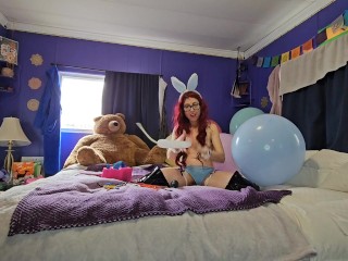 Nerdy BUNNY Loves Balloons